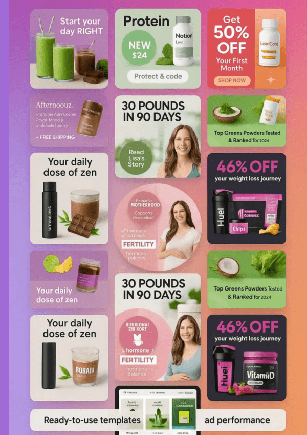 300+ Canva Ad Templates Bundle | Editable Social Media Ads for Facebook & Instagram